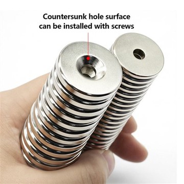 ছিদ্র Neodymium চুম্বক সঙ্গে সুপার শক্তিশালী বৃত্তাকার চুম্বক